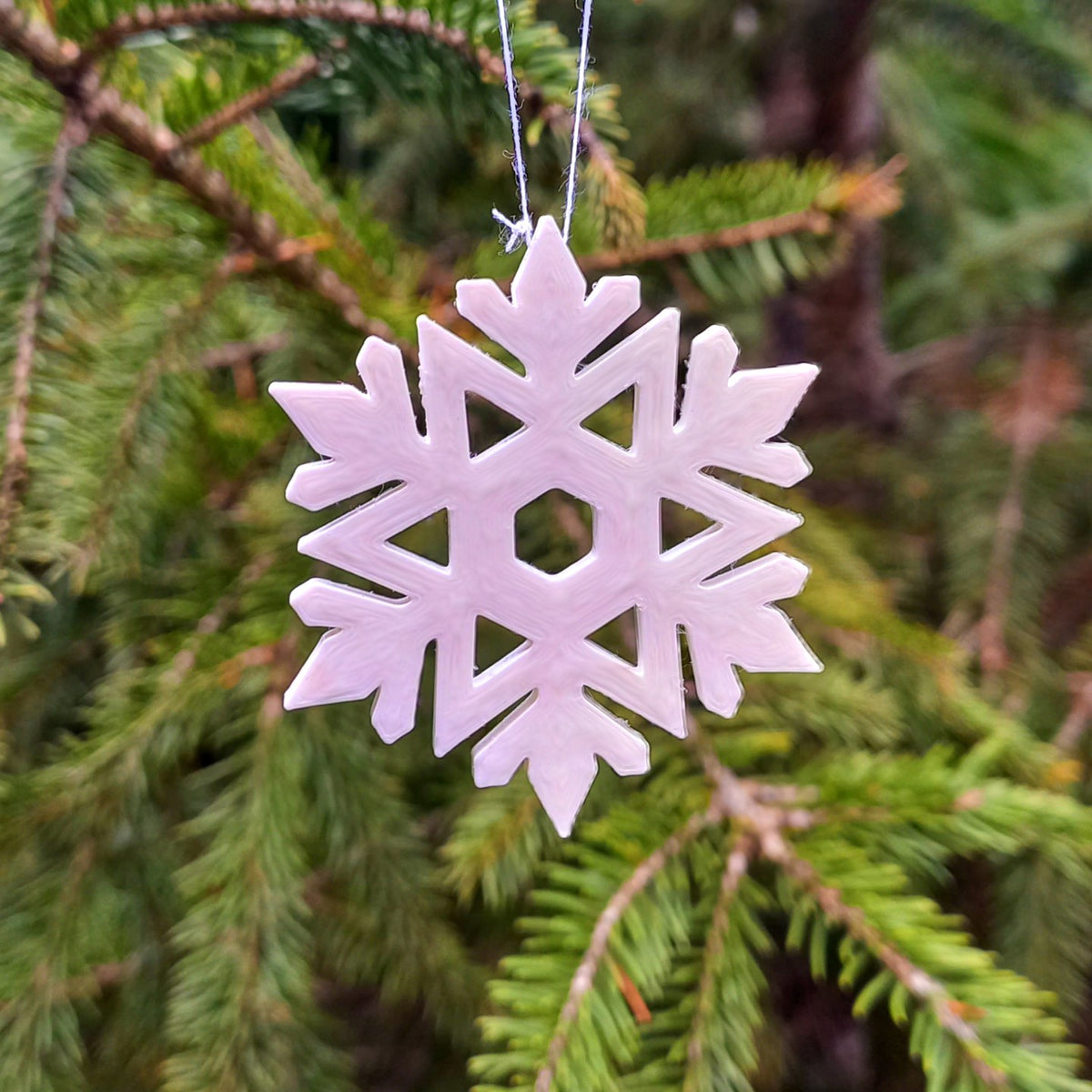 Sneeuwvlokdecoratie – set van 12 voor de kerstboom