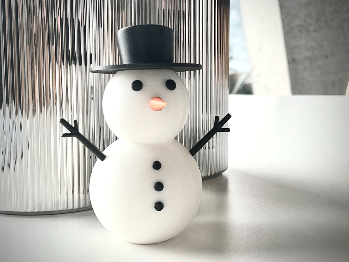 Sneeuwpopfiguurtje in meerdere kleuren – kerstdecoratie