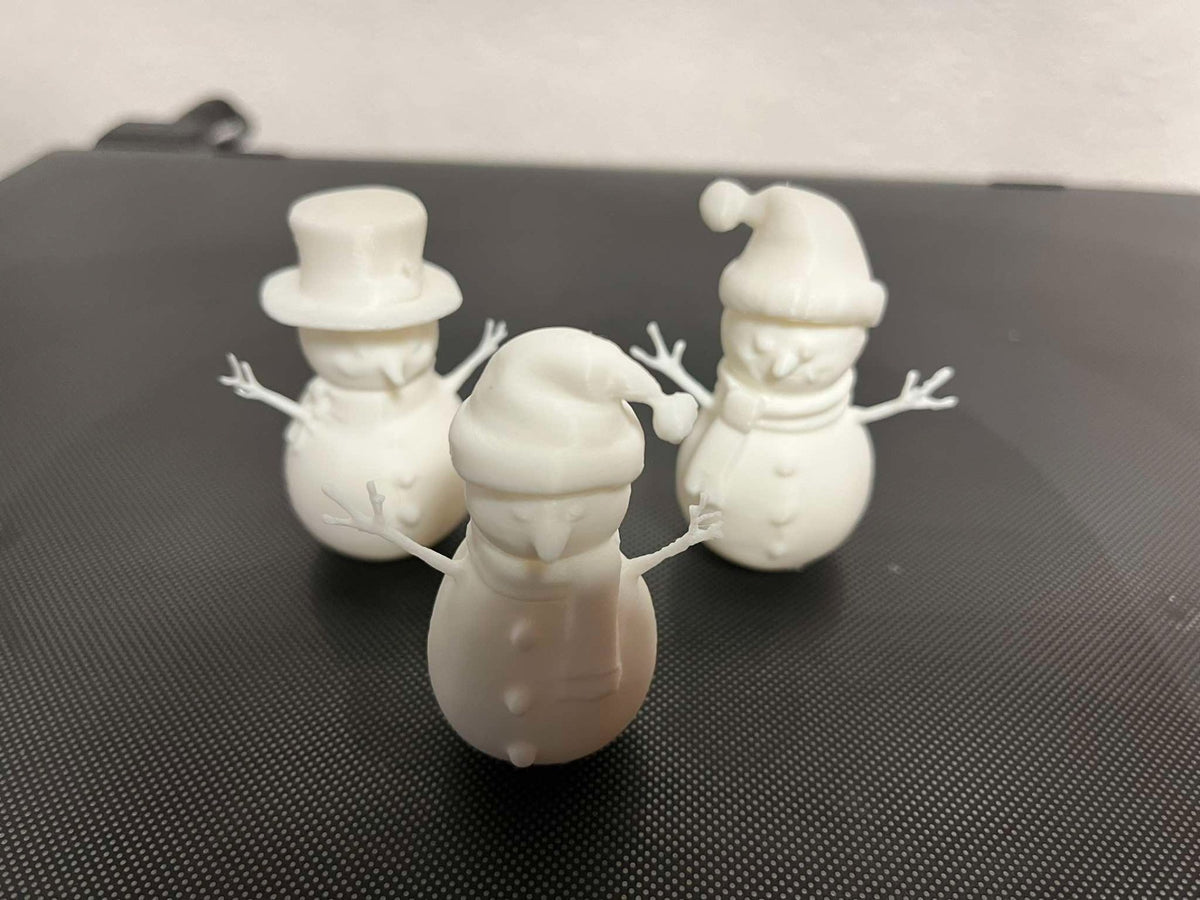 Set van 3 schattige sneeuwpopfiguurtjes