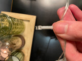 Stervormige kapjes op een lichtsnoer