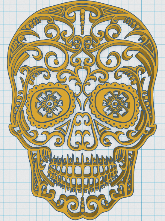 Decoratief suikerschedelfiguurtje voor Día de los Muertos, nr. 22