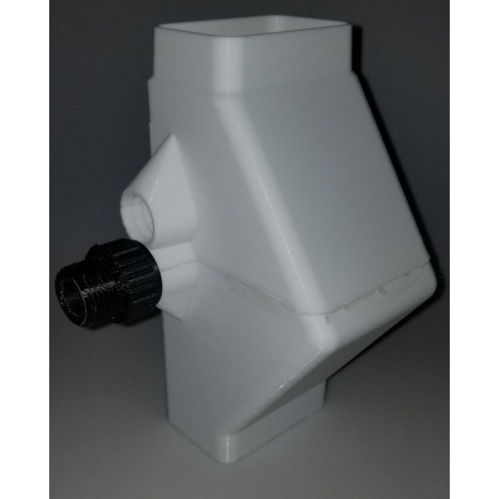 Tuinslangadapter voor regenwateropvang aan regenpijp