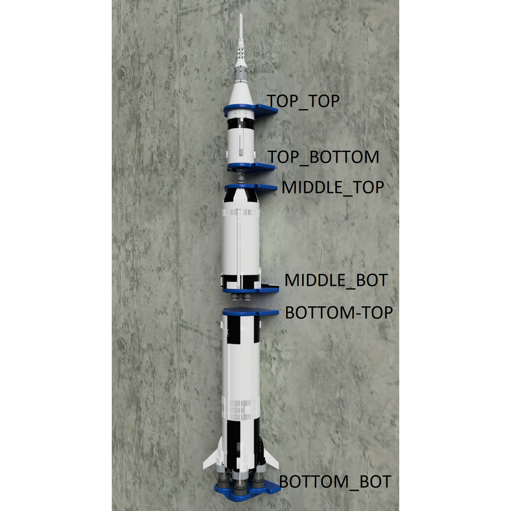 Wandhouder voor LEGO Saturn V