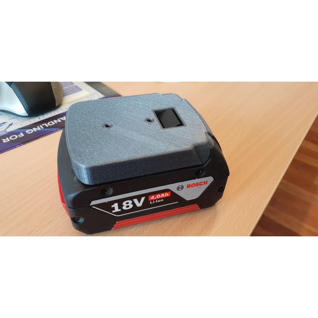 Wandhouder voor Bosch 18V-batterij voor de werkplaats