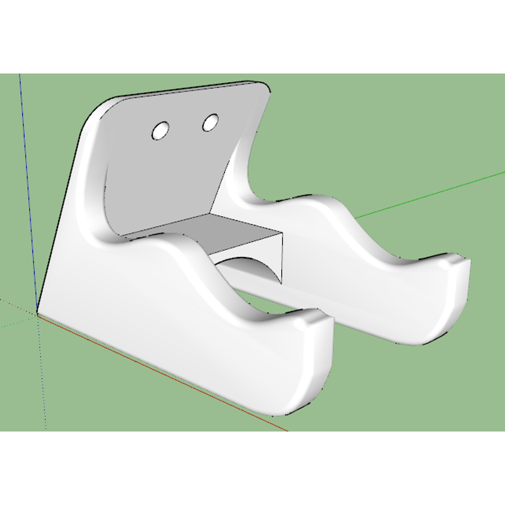 Gitaarophanging voor aan de wand – horizontaal geprint