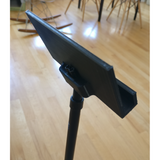 Houder voor iPad en tablet voor muziekstandaards van metaaldraad