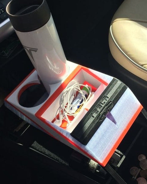 Organizer voor de middenconsole van de Tesla Model S