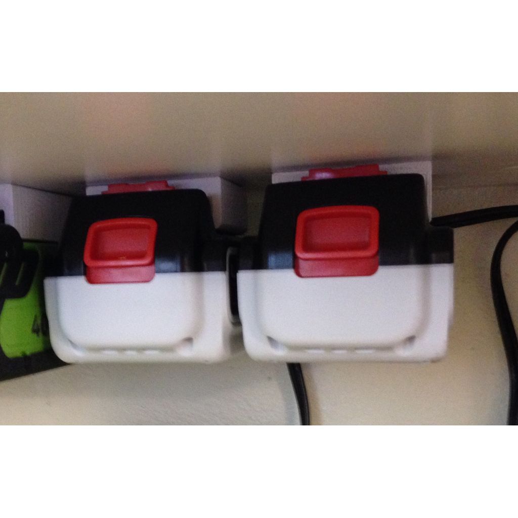 Wand- en kasthouder voor Black & Decker 20V-batterij
