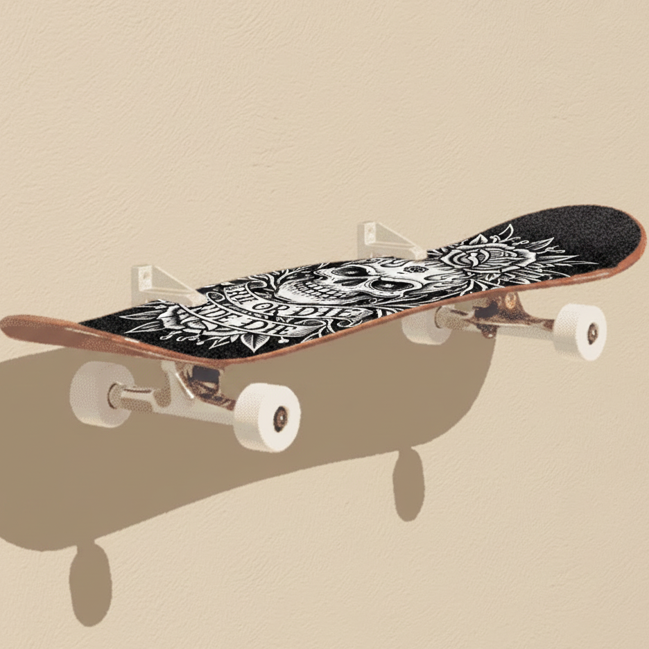 Wandhouder voor skateboard – hang je board aan de muur