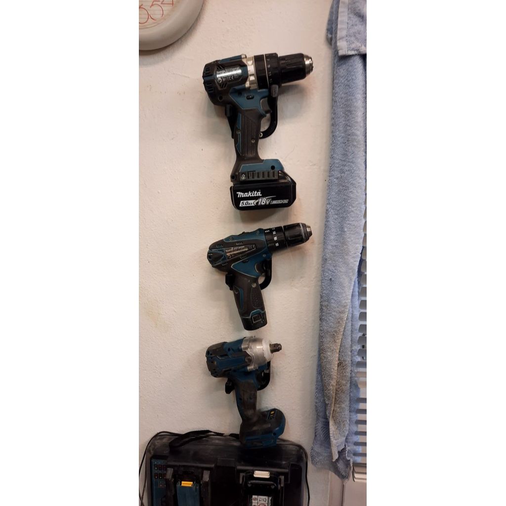 Wandhouder voor Makita-accugereedschap – houder voor boormachine en schroevendraaier