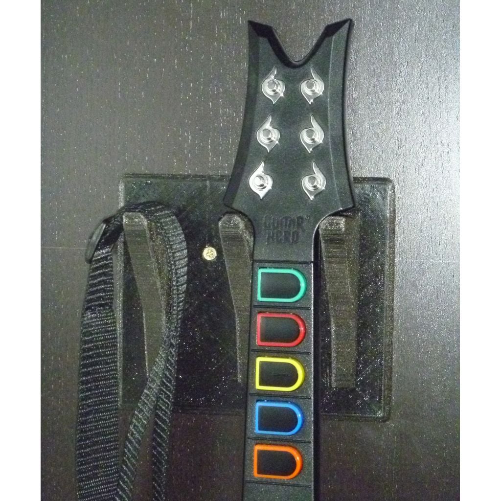 Wandhouder voor Guitar Hero-gitaar met haak voor de band