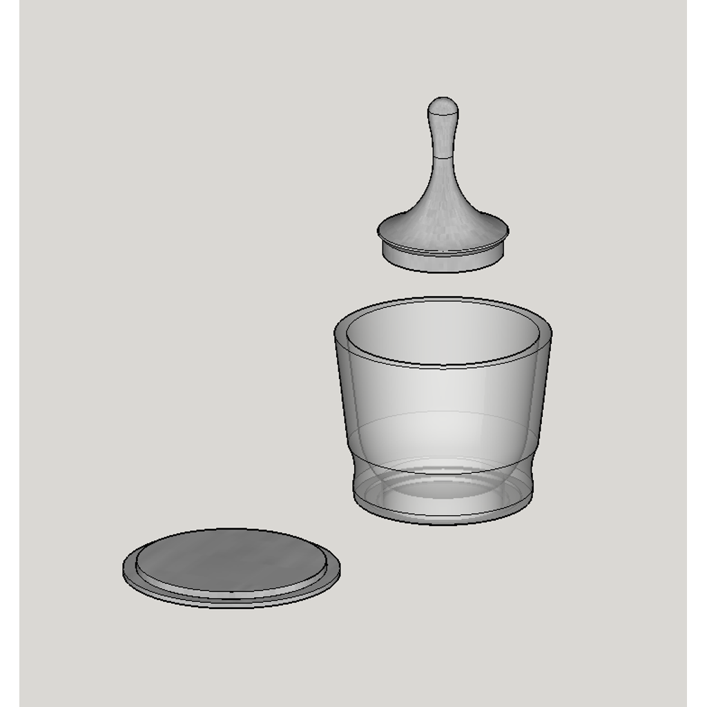 Trechter en shaker voor koffiedik voor portafilter