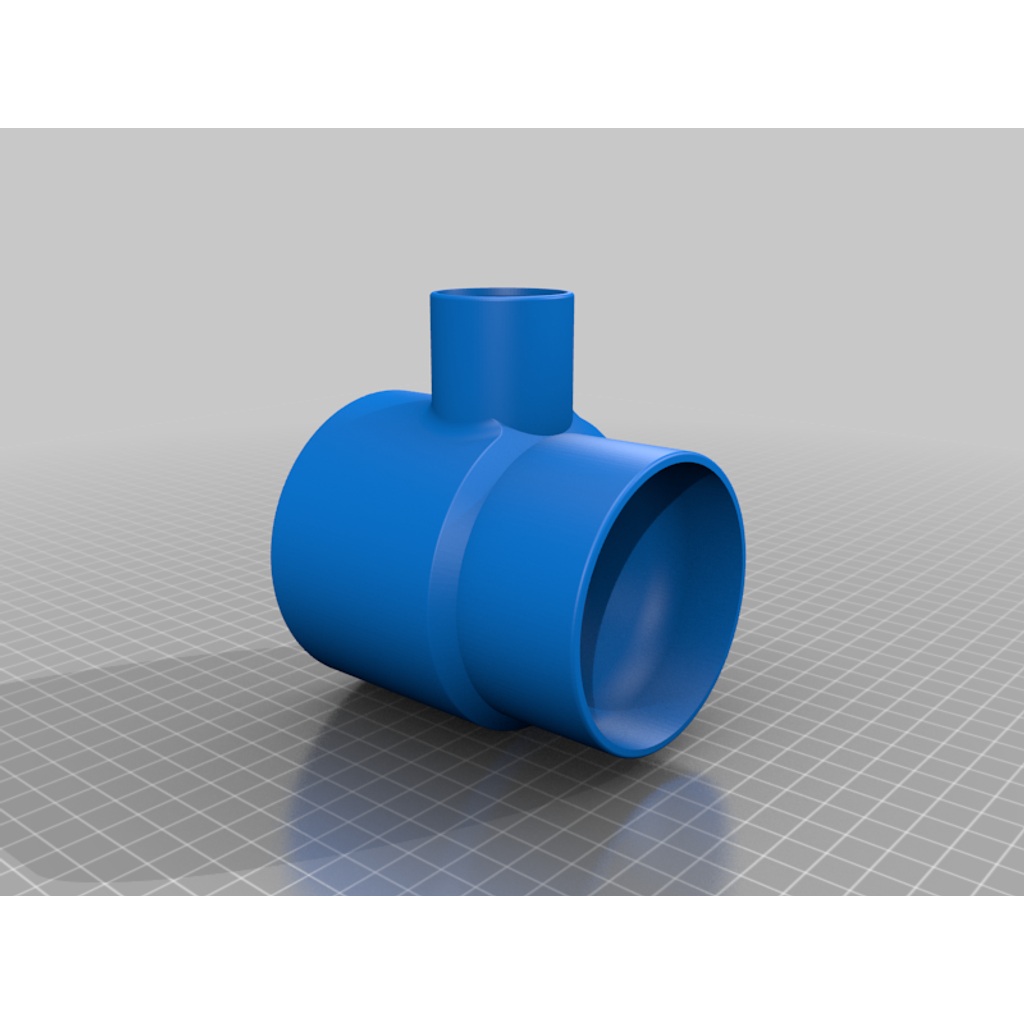 Regenwateraftakking 80 mm – T-stuk dat de ton automatisch vult