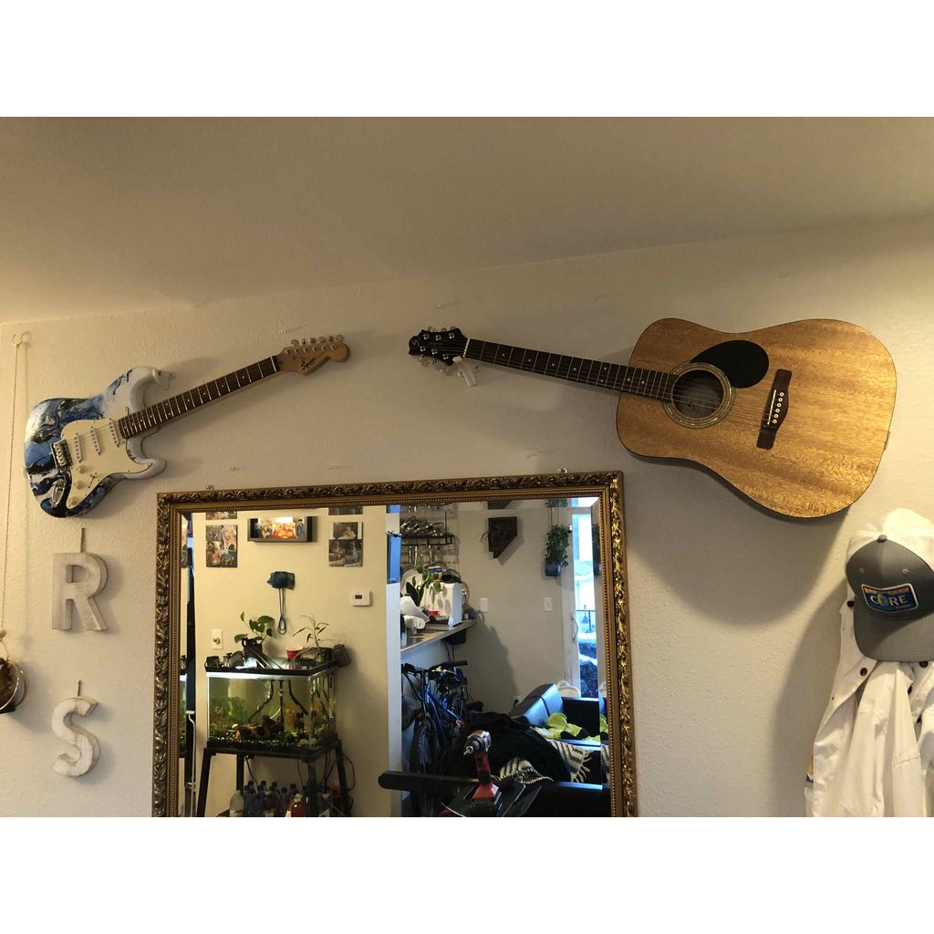 Wandhouder voor akoestische gitaar
