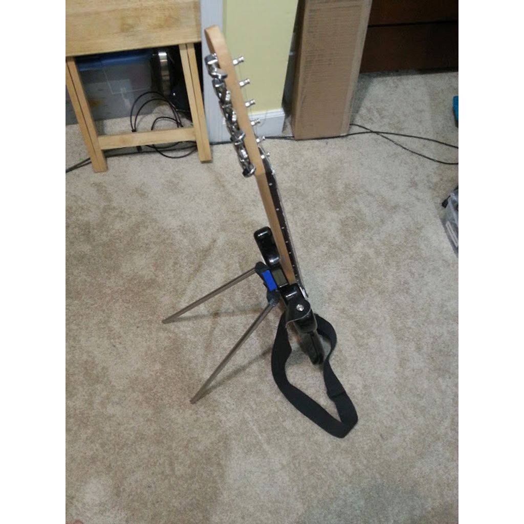 Standaard voor elektrische gitaar met Fender-gitaarclips