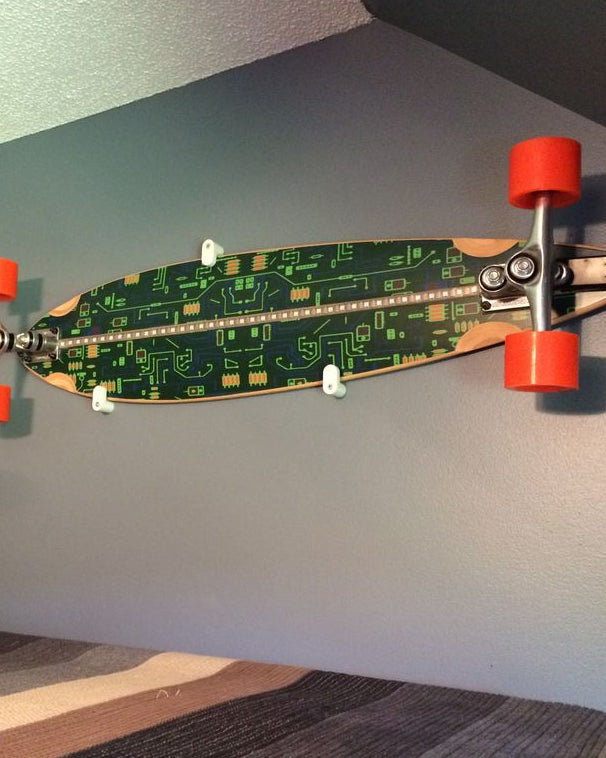 Wandhouder voor longboard en skateboard