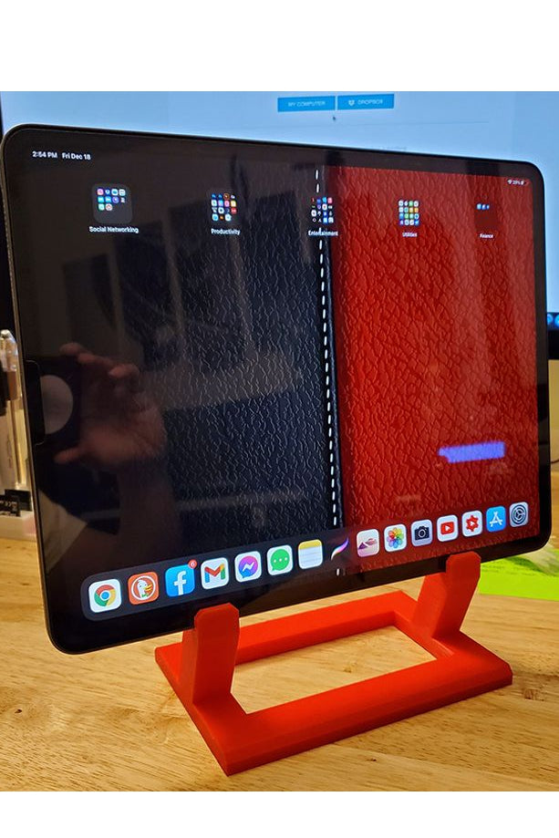 Compacte standaard voor draagbaar scherm en iPad