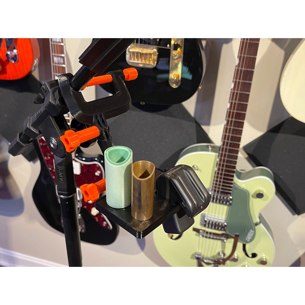 Accessoirestandaard voor gitaar voor EBow en twee slides