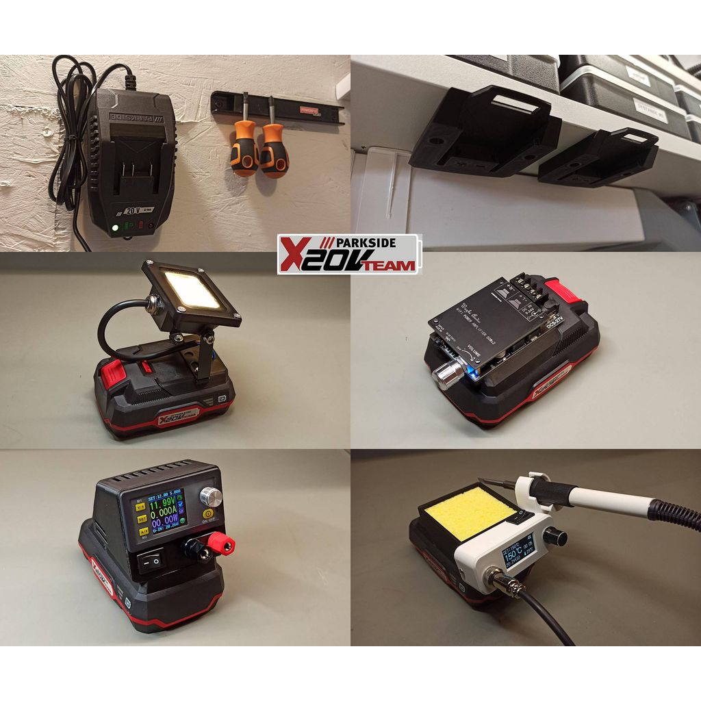 Houder voor de Parkside X20V-werklamp – ledschijnwerper
