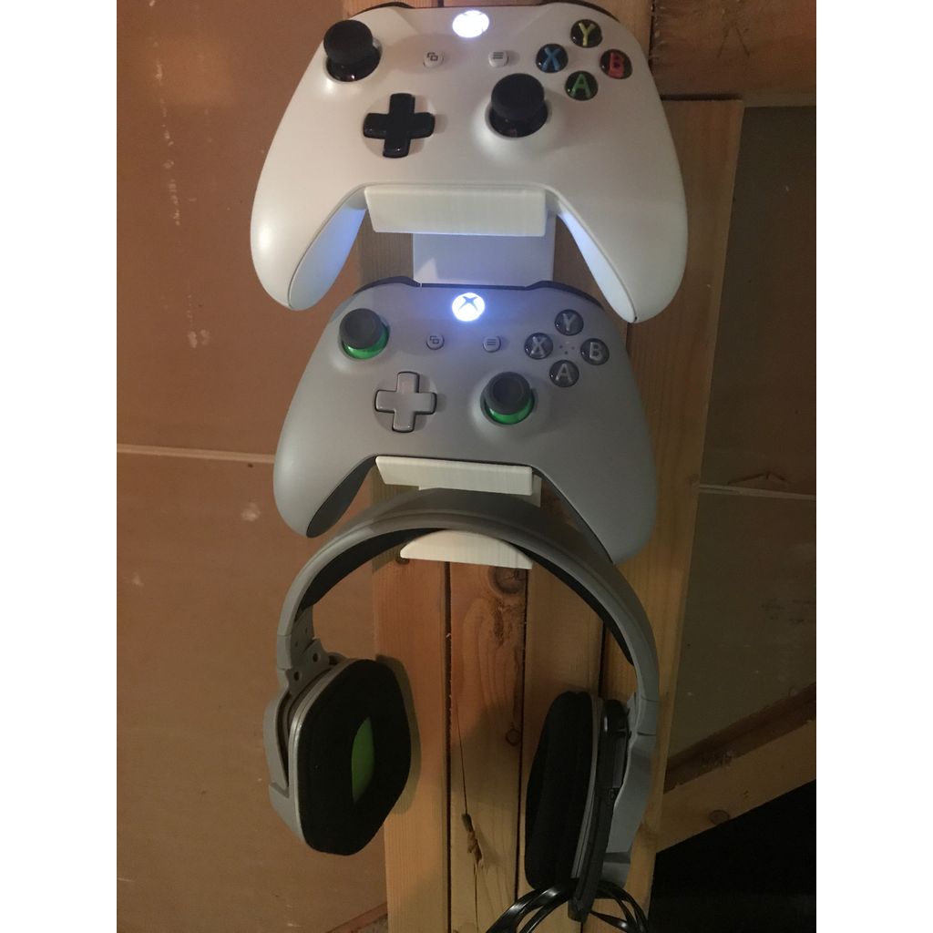 Wandhouder voor Xbox One-controllers en headset – 2 controllers