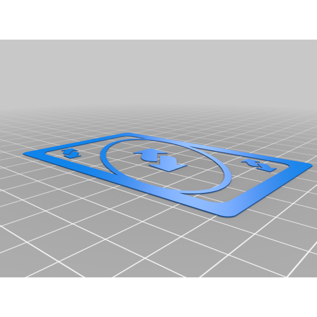 Uno Reverse-kaart – 3D-print voor dubbele extrusie
