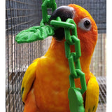 Hangend kettingspeeltje voor vogelkooi met wijnbladeren