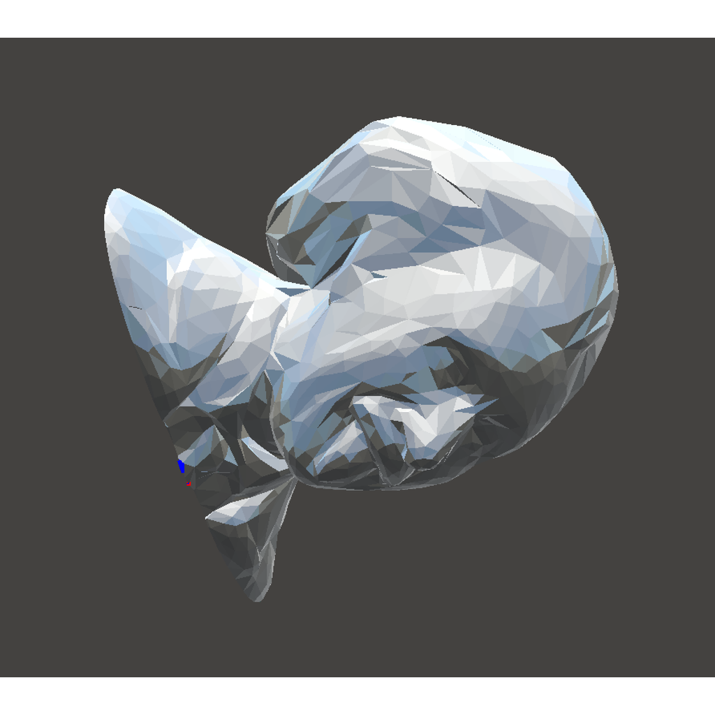 Low poly buste van Albert Einstein