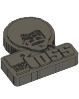 Bob Ross-logo als 3D-print
