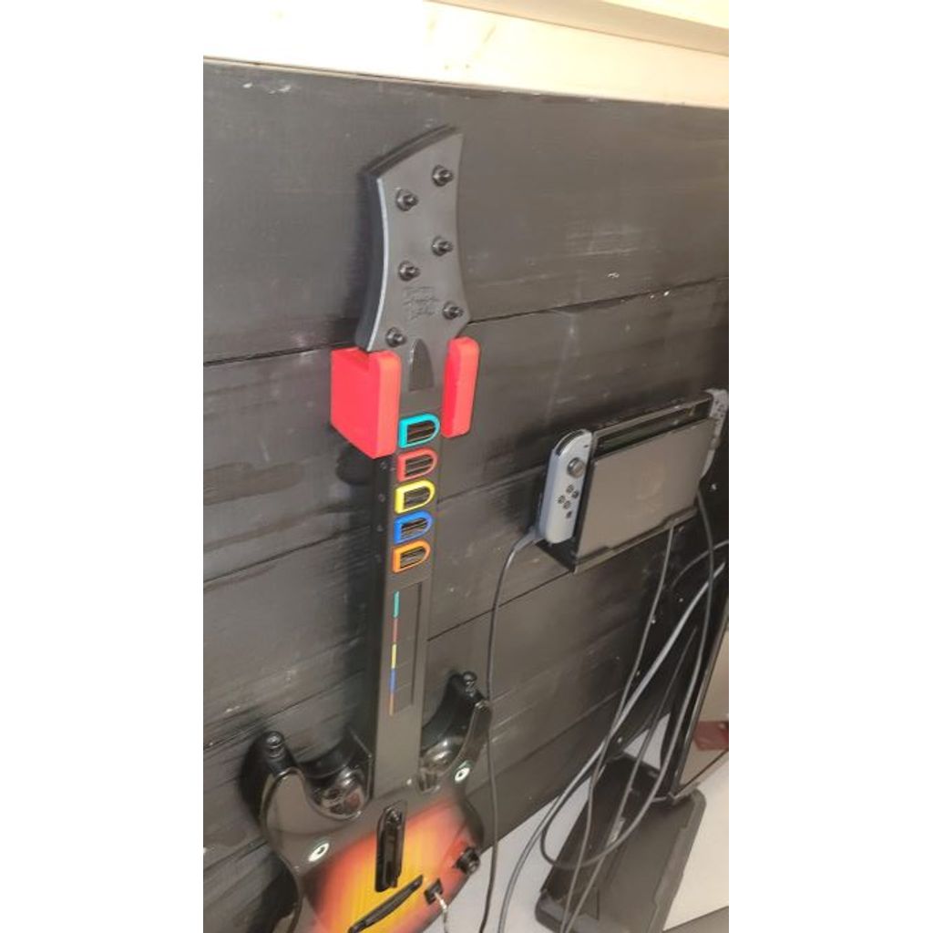 Wandhouder voor Guitar Hero-controller met vergrendelrand