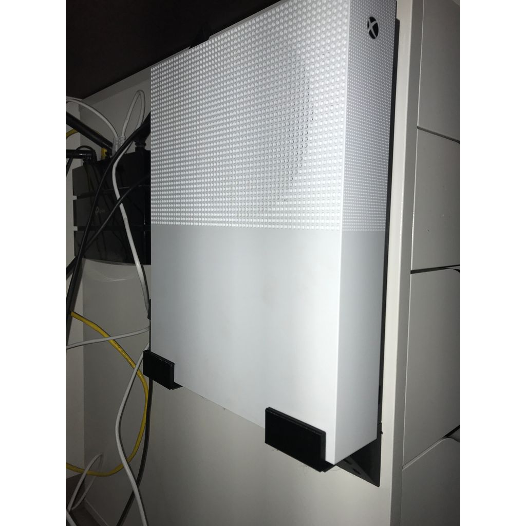 Zijbevestiging voor Xbox One S – wandmontage voor een opgeruimd bureau