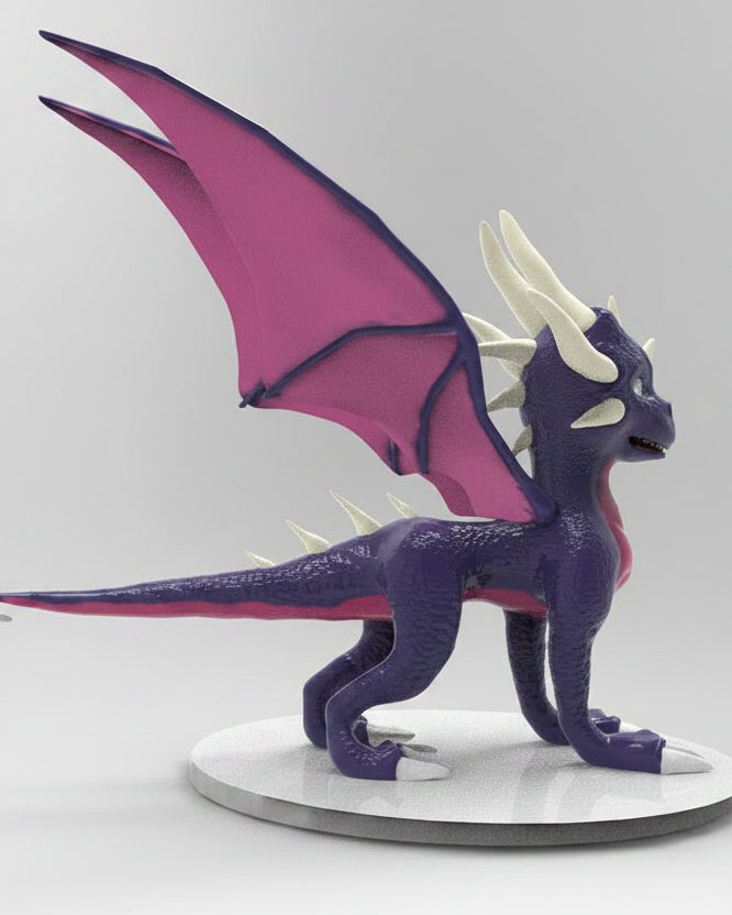 De draak Cynder uit The Legend of Spyro – statisch beeld