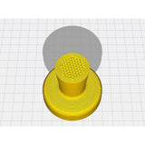 60 mm koffietamper voor Moka Express 4 kopjes