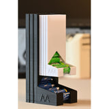 Stapelbare batterijorganizer met wandhouder – AA en AAA