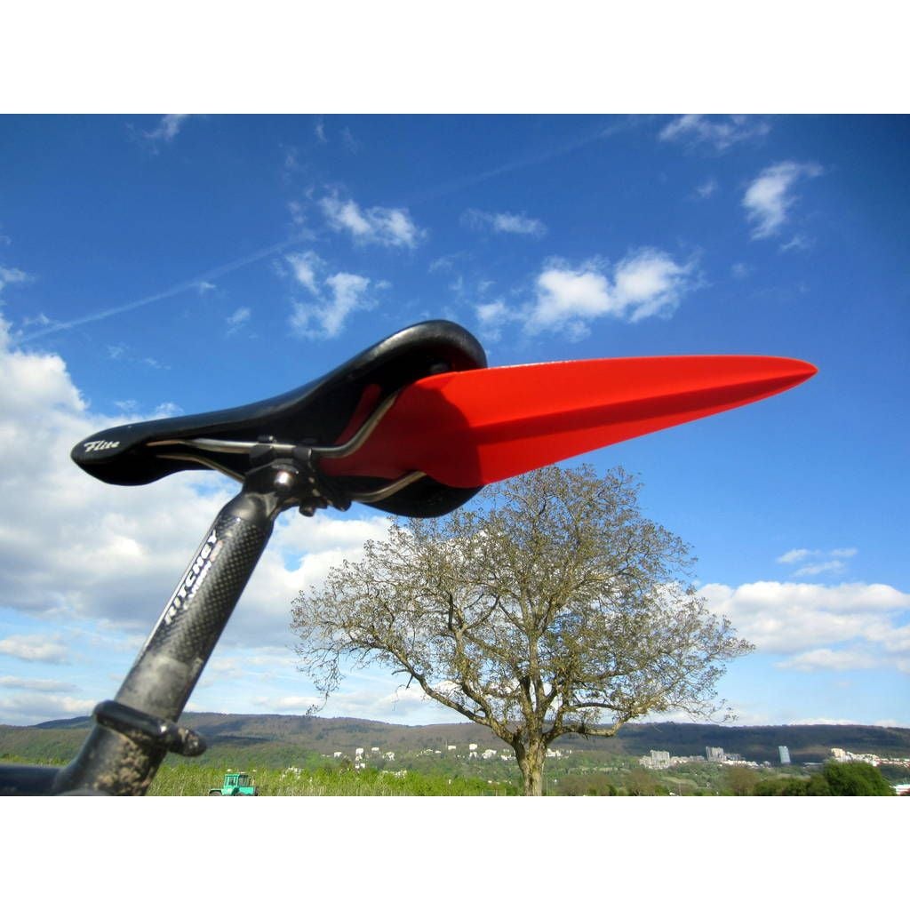 Ass Saver – zadelspatbord voor de fiets, gemonteerd op de zadelrails