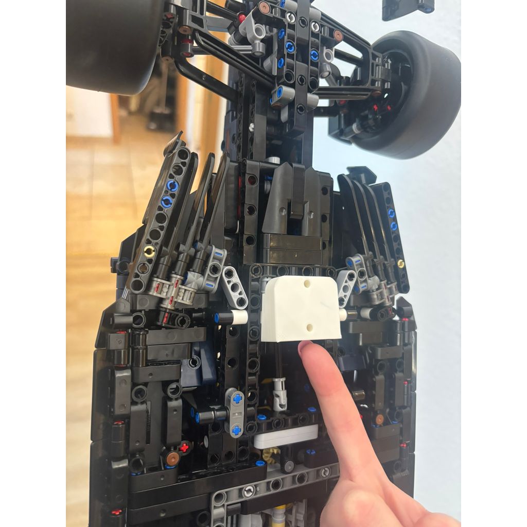 Wandbeugel voor LEGO 42206 F1 Red Bull met de neus omhoog