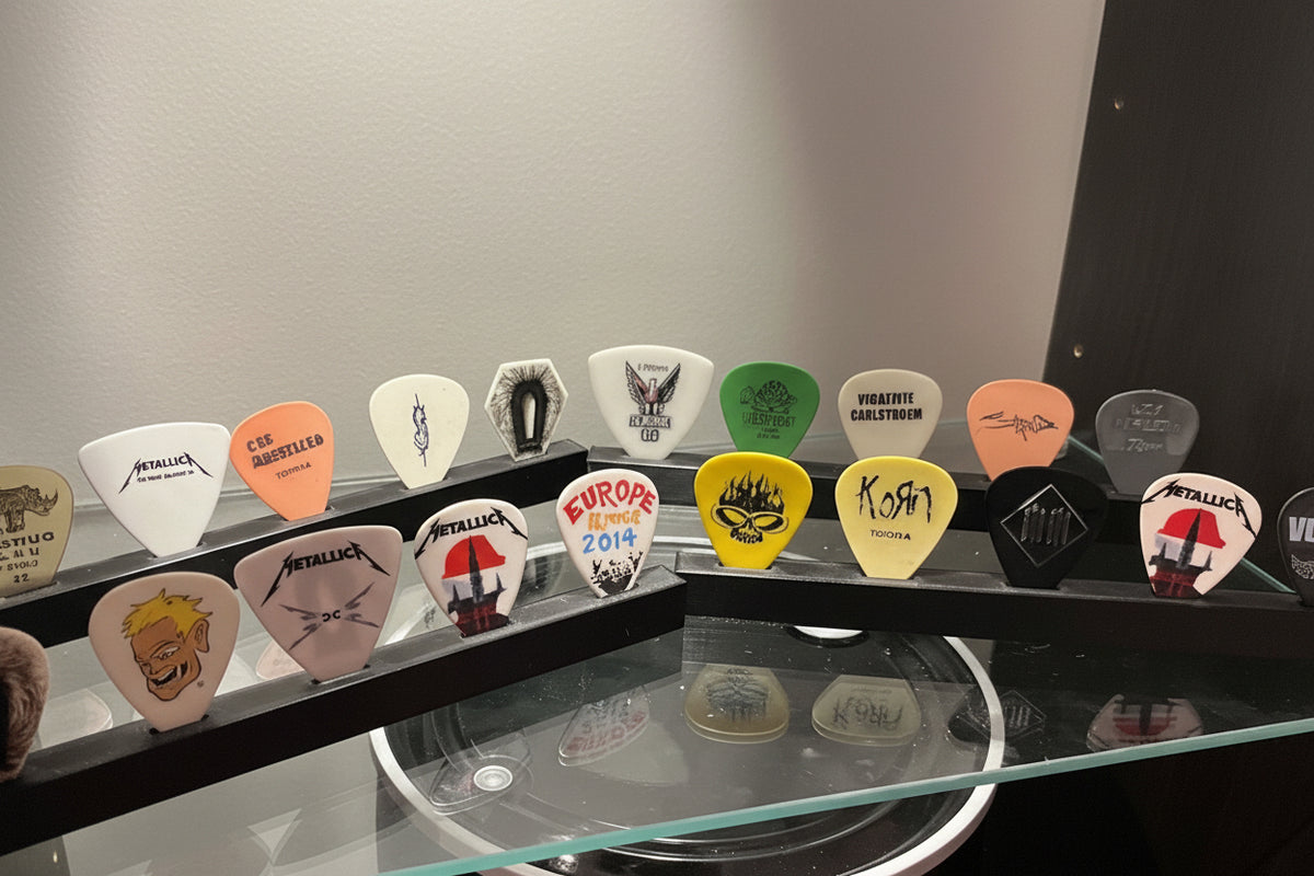 Displayhouder voor plectrums – voor 1 of 5 plectrums
