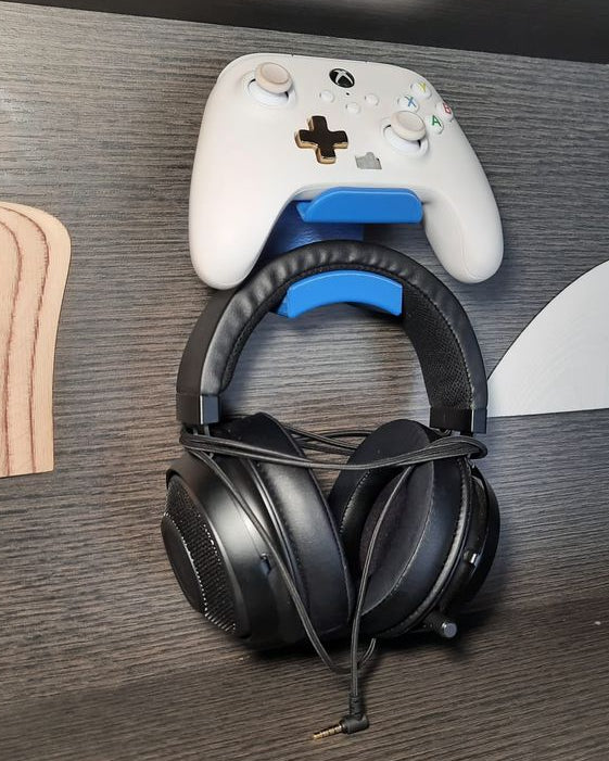 Houder voor Xbox en headset – afgeronde bureau-organizer