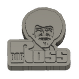 Bob Ross-logo als 3D-print