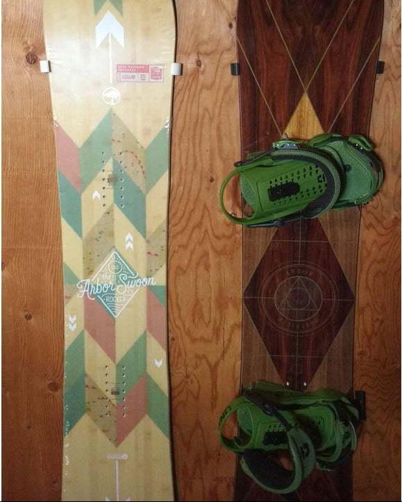 Wandhouder voor snowboard en wakeboard