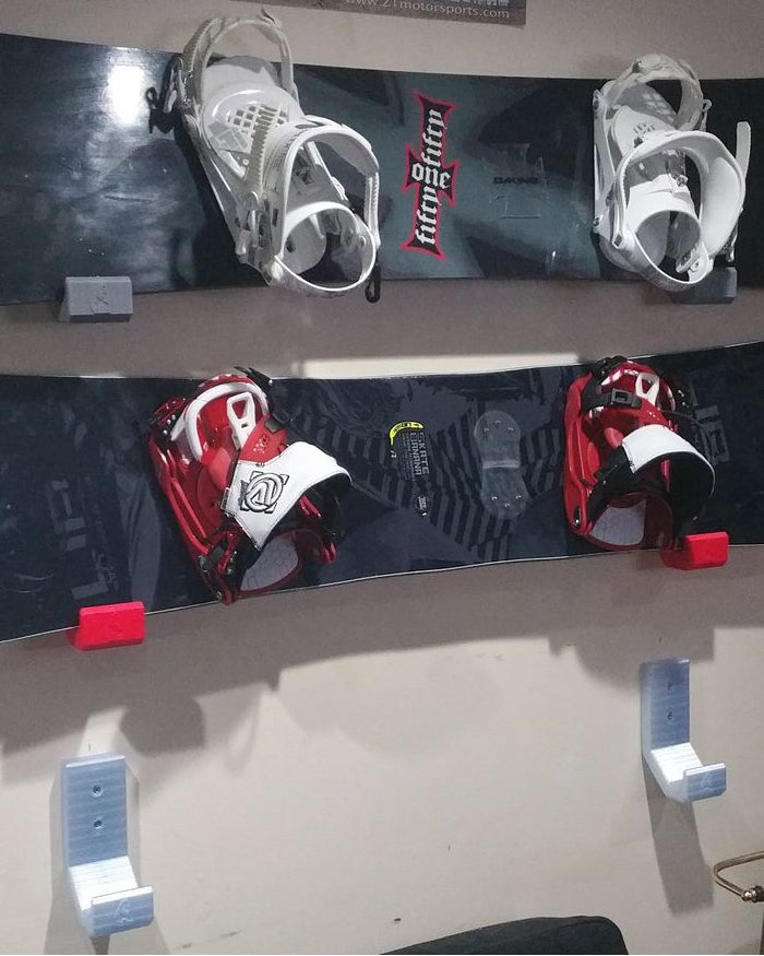 Wandhouder voor snowboard – set van 2