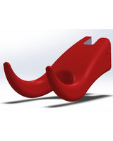 Minimalistische wandhouder voor ukelele – tweedelig ontwerp