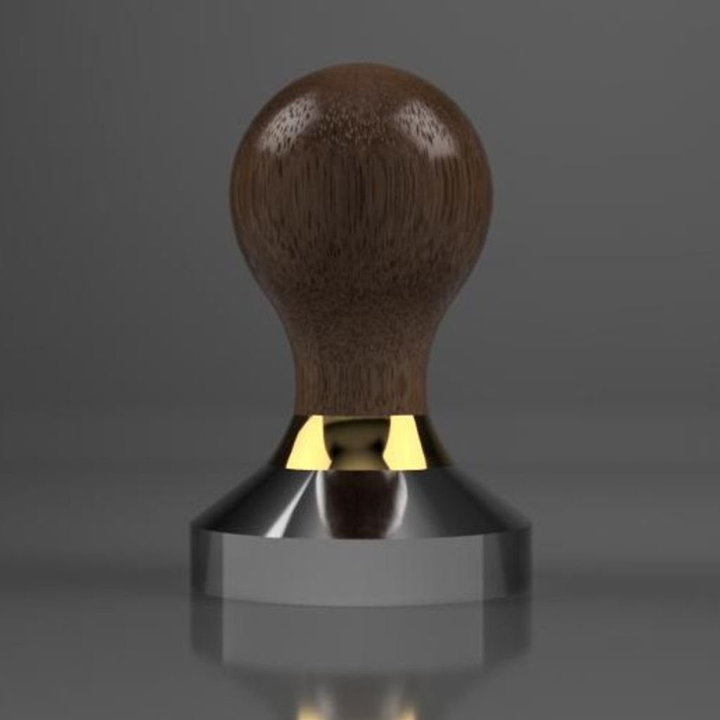 Espressotamper voor portafilter – past op 50 mm-mandje