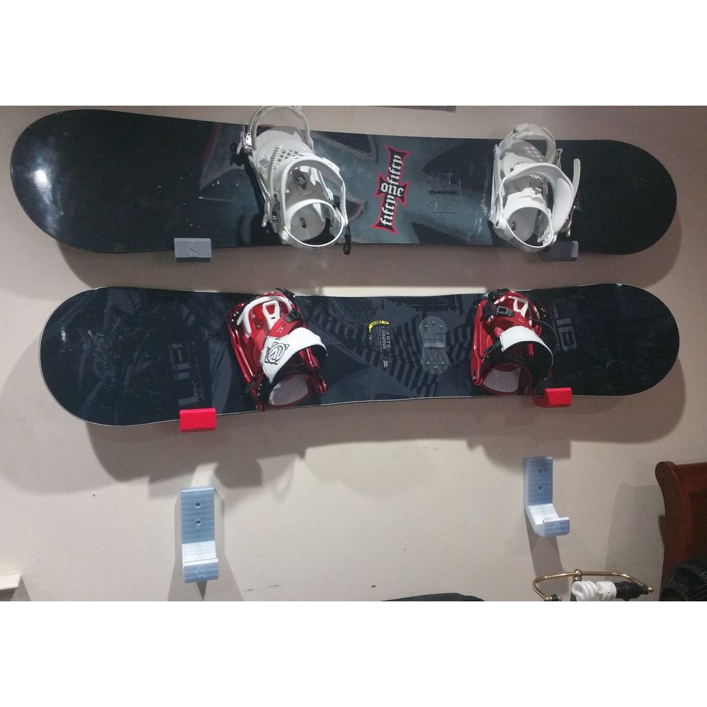 Wandhouder voor snowboard – set van 2