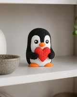 Figuur pinguïn – Lieve valentijnsdecoratie